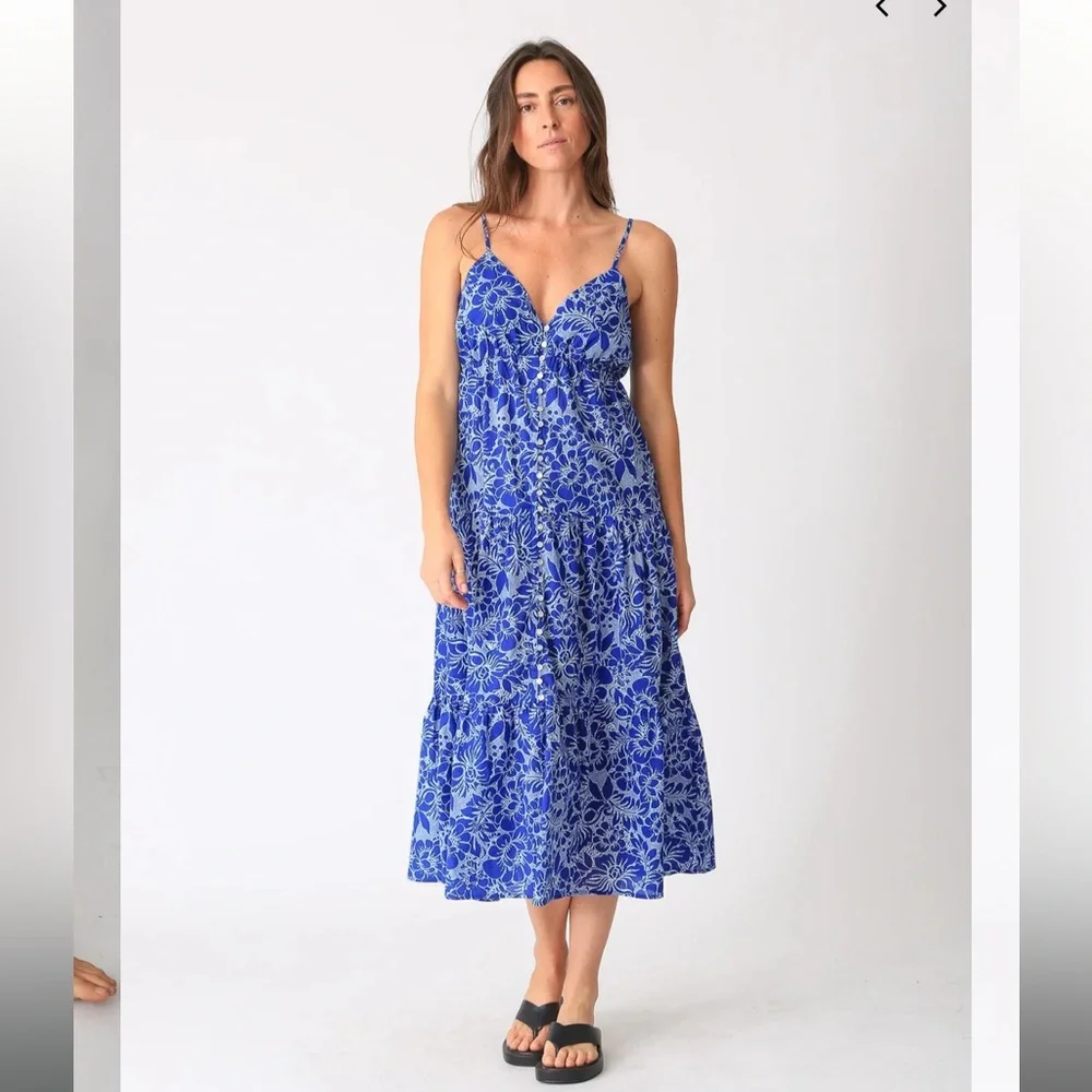 ๐โจ Electric & Rose Floral Midi Reagan Dress โ New With Tags โจ๐ - Picture 2 of 13